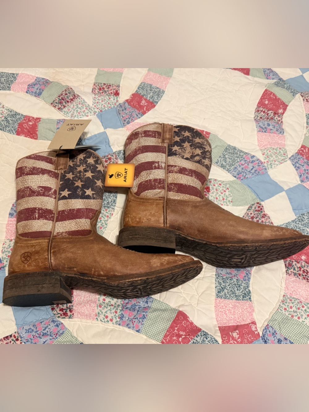 Ariat Circuit Proud American Flag Cowboy Boots men size 10D